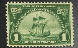 MOMEN: US STAMPS #614 1c MINT OG NH VF+ LOT #75709-1*