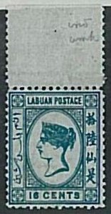 37148  - Straits Settlements MALAYA Labuan - SG # 10 w INVERTED WATERMARK - MLH