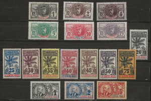 Upper Senegal & Niger 1-17 Y&T 1-17 MLH VF 1906 SCV $262.65 (jr)