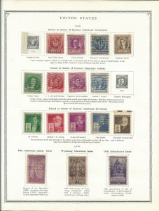 Scott Minuteman Stamp Album For United States Stamps With Stamps