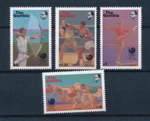 [55320] Gambia 1988 Olympic games Archery Boxing Gymnastics MNH