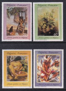 French Polynesia 606-609 Paintings MNH VF