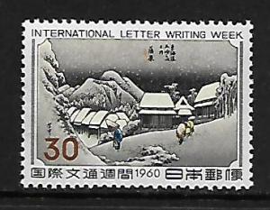 JAPAN   704  MNH  NIGHT SNOW 1960