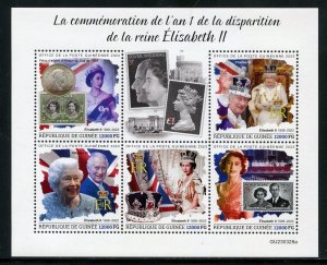 GUINEA 2023 1st MEMORIAL ANNIVERSARY OF QUEEN ELIZABETH II SHEET MINT NH