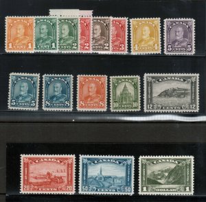 Canada #162 - #177 Extra Fine Never Hinged Set