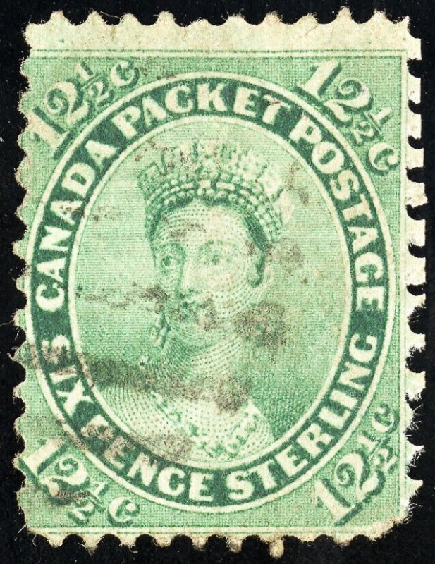 Canada Stamps # 18 Used F Scott Value $150.00