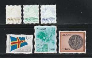 Aland 2-4, 7, 17, 20 MNH Various