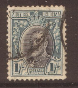 Southern Rhodesia 1/- perf 12 SG23 used