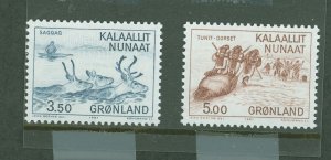 Greenland #146-7  Single (Complete Set) (Animals)