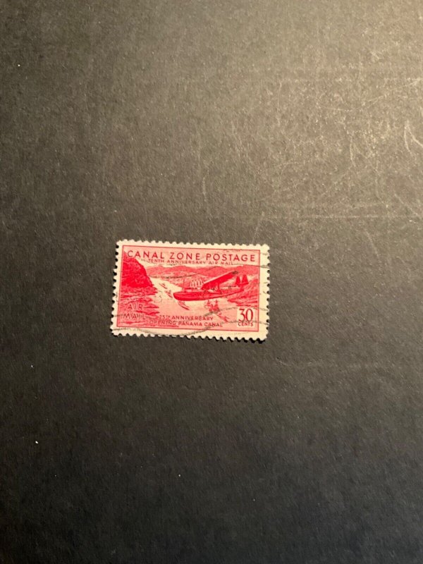 Stamps Canal Zone Scott #C19 used