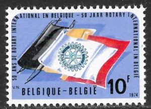 BELGIUM 1974 ROTARY INTERNATIONAL Issue Sc 882 MNH