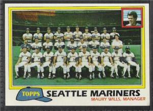 1981 TOPPS #672 Mariners Team Checklist - NRMT-MT