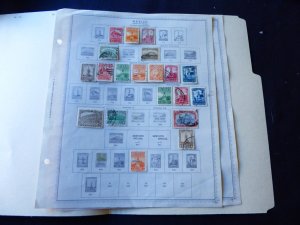 Mexico 1915-1941 Stamp Collection on Album Pages