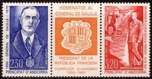 Andorra 400a Charles de Gaulle mnh