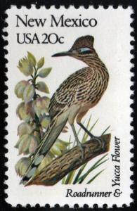 SC#1983 20¢ State Birds & Flowers: New Mexico (1982) MNH