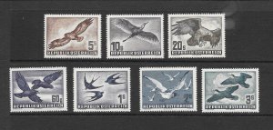 BIRDS - AUSTRIA #C54-60 MNH