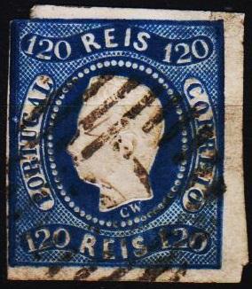 Portugal. 1866 120r S.G.46 Fine Used