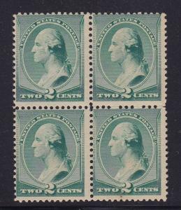 213 Block of 4 F-VF OG never hinged nice color cv $ 520 ! see pic !