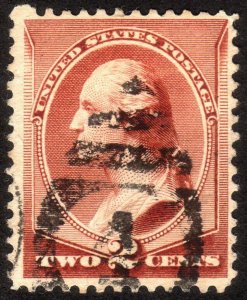 1883, US 2c, Washington, Used, Sc 210