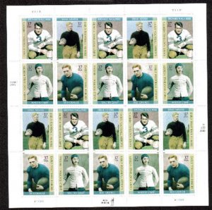 US #3808 - 11, 37c Football Heroes, Sheet-VF mint never hinged, fresh   STOCK...