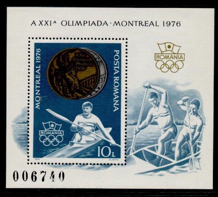 Romania 2657 MNH Olympic Sports, Medal, Kayak