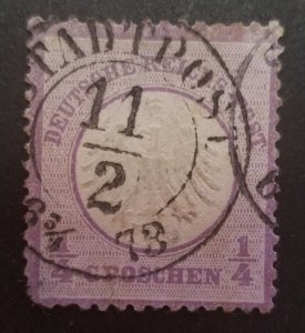 GERMANY Scott #1 Used First Stamp T101