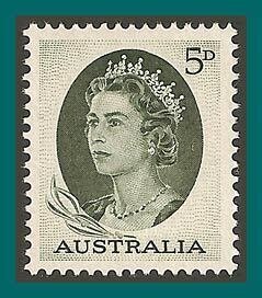 Australia 1963 Queen Elizabeth II, MNH  #365,SG354