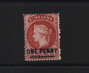 St Helena 1887 SG37x - 14 perf, CA reversed watermark - m/mint