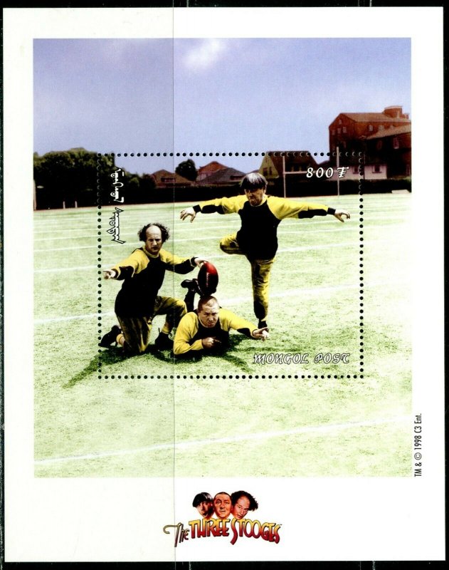 MONGOLIA Sc#2338-2340 1998 'The Three Stooges' Three Souvenir Sheets OG Mint NH