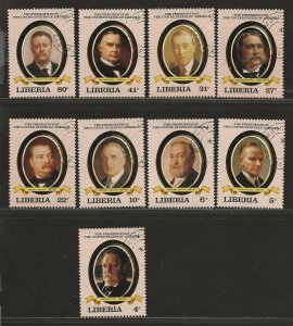 LIBERIA SC#923-31   FVF/CTO