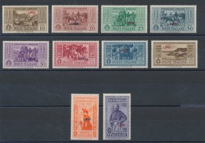 1932 Egeo, Lipso, Garibaldi, n . 17/26, 10 values, MNH **