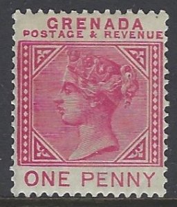 Grenada, Scott #30; 1p Queen Victoria, MH