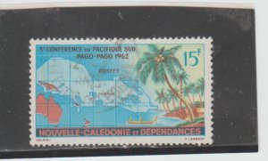 New Caledonia  Scott#  321  Used  (1962 Fifth S. Pacific Conference)