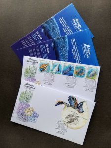 Malaysia Definitive Iconic Marine Life 2020 (FDC) *VIP *P00000 *odd shape *rare