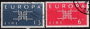 IRELAND 1963 EUROPA. Complete set, Used