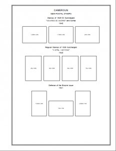 CAMEROUN STAMP ALBUM PAGES 1863-2011 (168 PDF digital pages)