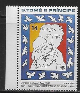 St. Thomas and Prince 628 Picasso single MNH
