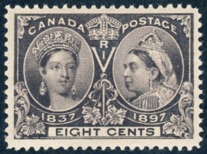 CANADA 1897 SC #56 - VF MINT H 8c Jubilee Issue  scv $130.00  *Bay Stamps*