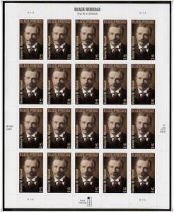 U.S#4222 Black Heritage; Charles W. Chesnutt 41c Pane of 20, MNH.