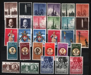 VATICAN 1959 COMPLETE YEAR SET OF 29 STAMPS MNH