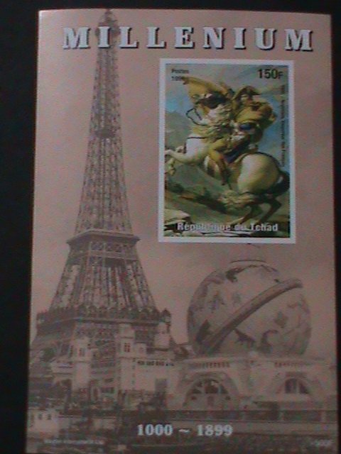 ​CHAD-1999-MILLENIUN-NAPOLEON AT WAR -RARE IMPERF MNH-S/S-VF-LAST ONE