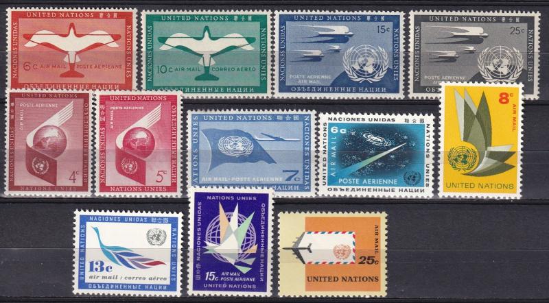 United Nations #C1-12  MNH CV $4.10  (A17979)