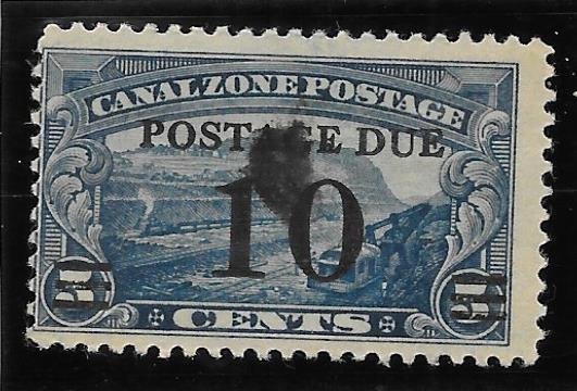 Canal Zone Scott #J24 VF Used,10c  Surcharged on 5c Postage Due  2018 CV $2.75