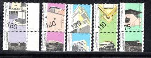 ISRAEL SC# 1044-48 W/TABS FVF/MNH