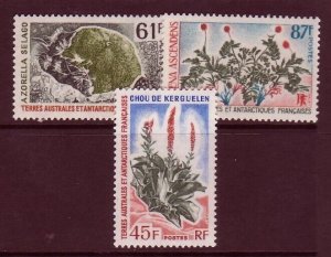 French Southern & Antarctic Territory Sc 54-6 NH ISSUE OF 1972 - PLANTS