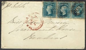 AUSTRALIAN STATES New South Wales: 1861 (22 Jun) Envelope - 41355