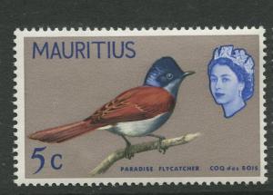 Mauritius - Scott 279 - Birds Definitive Issue-1965- MNH- Single 5c Stamp