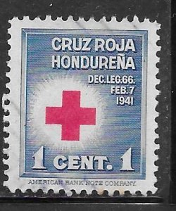 Honduras RA1: 1c Red Cross, used, VF