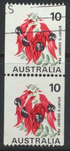 Australia  Sc# 439G Flowers Stuart's Deser Pea  Used Coil Pair  see details 