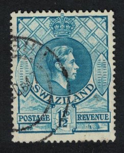 SALE Swaziland Portrait of King George VI Inscr below portrait 1½d T1 1938 Canc